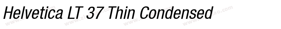 Helvetica LT 37 Thin Condensed字体转换